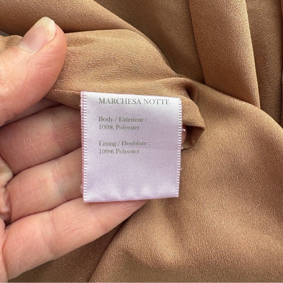 Marchesa Guipure Cocktail Dress Women’s Size 4 Burgundy FLAW - Picture 13 of 13